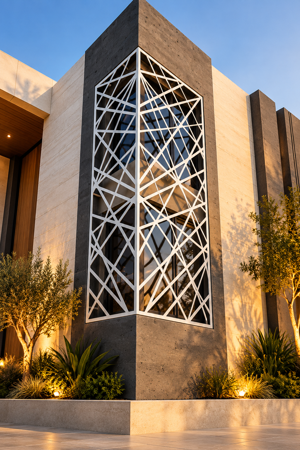 golden hour lattice facade golden hour lattice facade