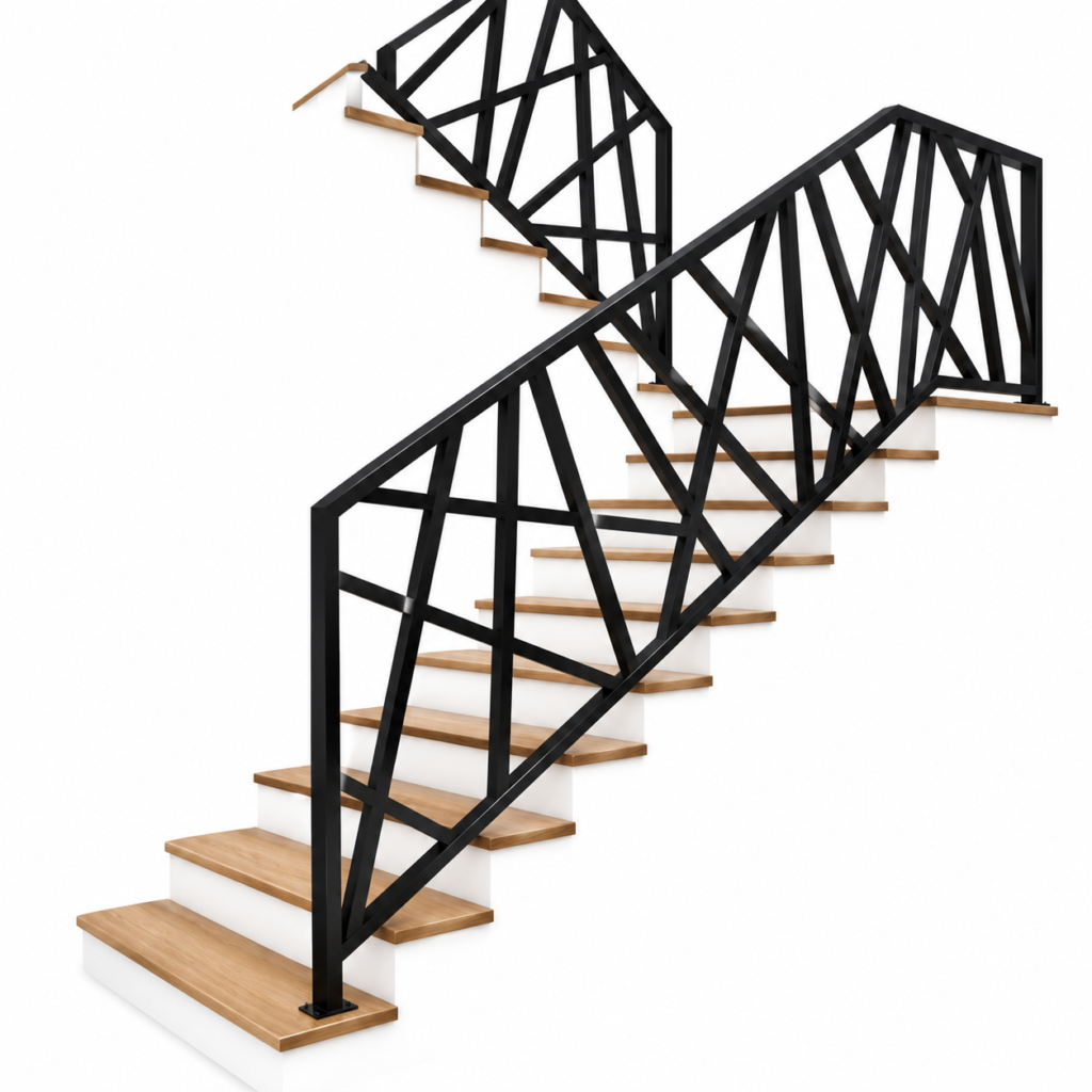 Garde-Corps Métallique Géométrique – Sur Mesure